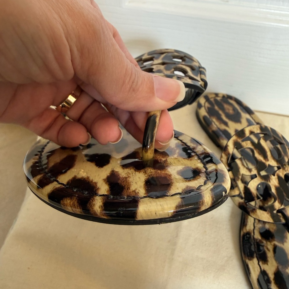 Tory Burch Miller Leopard Print Sandals - Picture 5 of 8